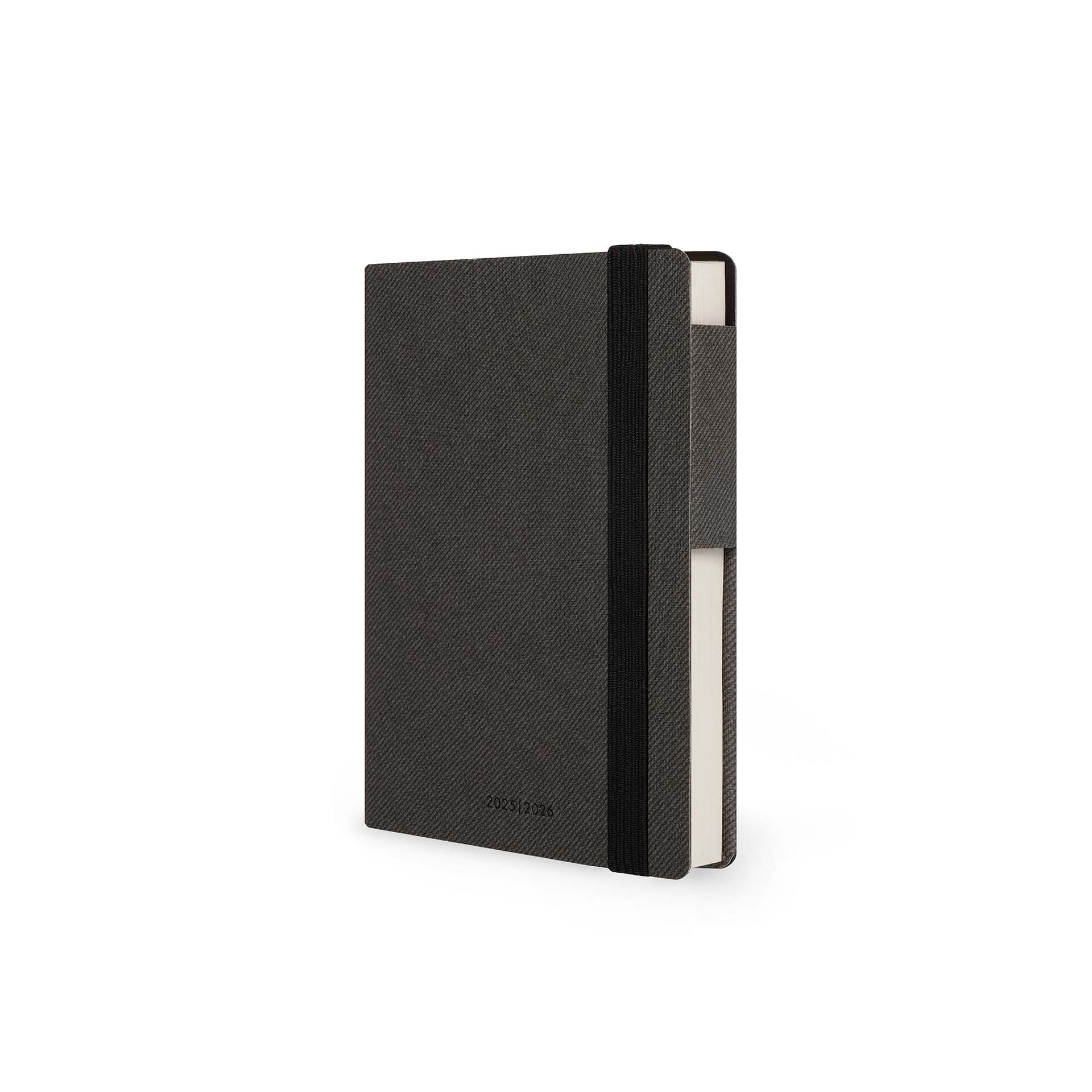 Agenda semana vista 16 meses 25/26 small Legami Deep Graphite Multilingüe Negro-4