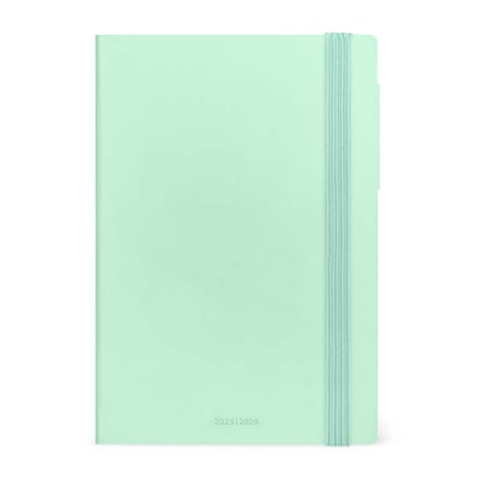 Agenda semana vista 16 meses 25/26 medium Legami Pastel Mint Multilingüe