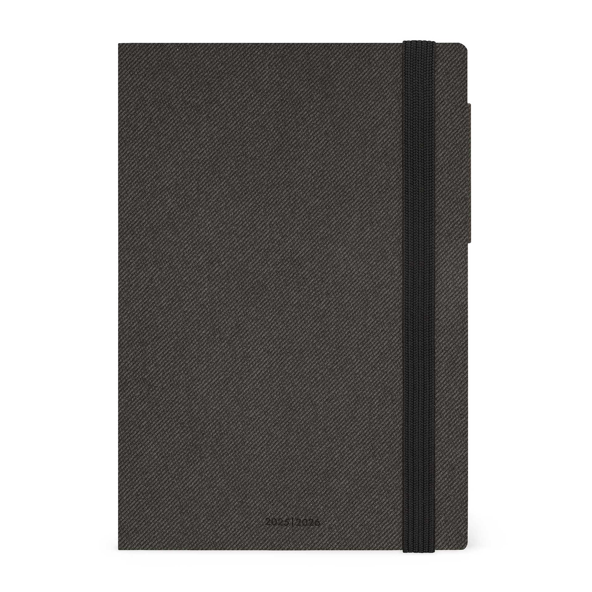 Agenda semana vista 16 meses 25/26 medium Legami Deep Graphite Multilingüe Negro-1