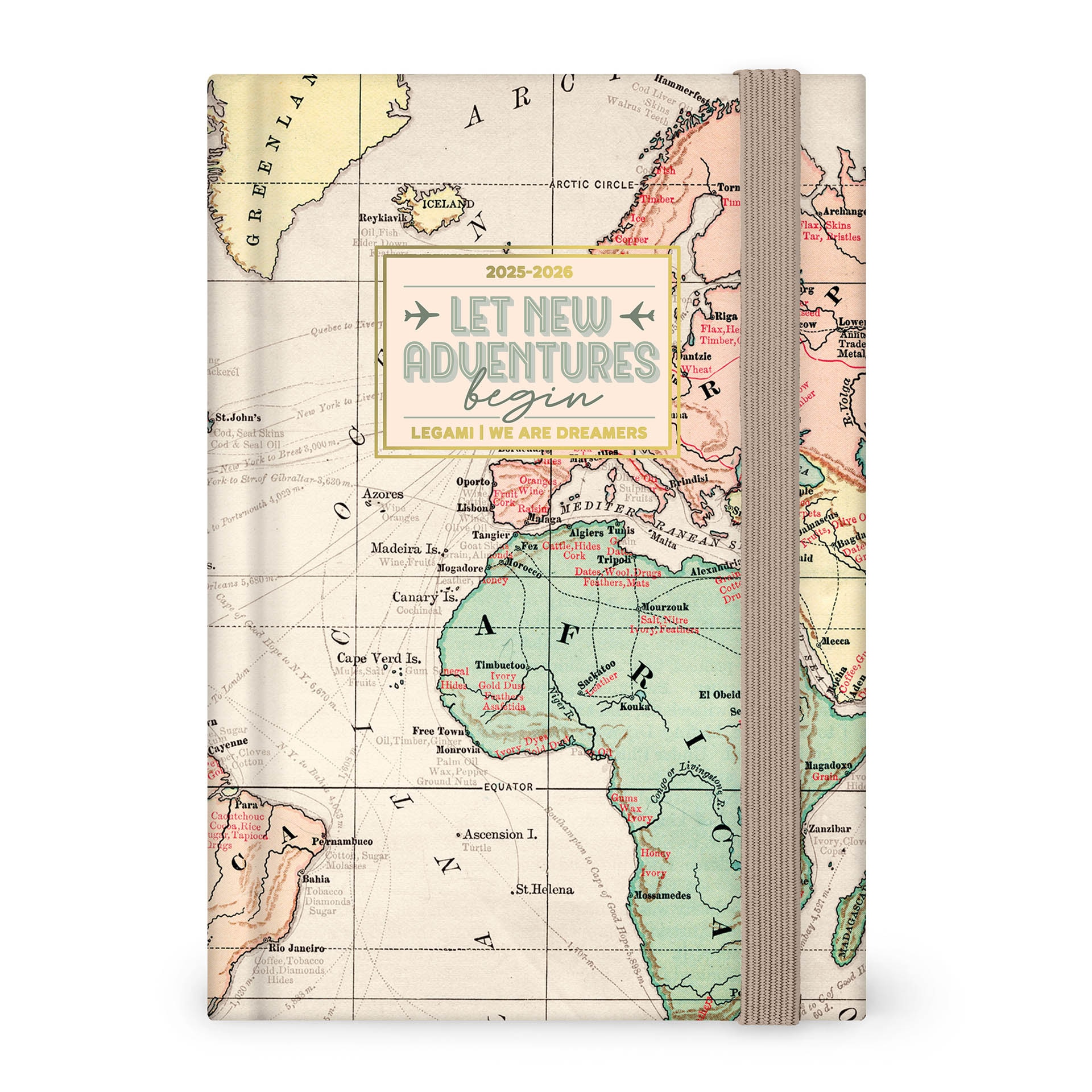 Imagen 0 de Agenda 1 día página 16 meses  25/26 Legami Travel multilingüe