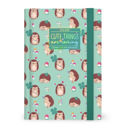 Agenda 1 día página 16 meses  25/26 Legami Hedgehog multilingüe