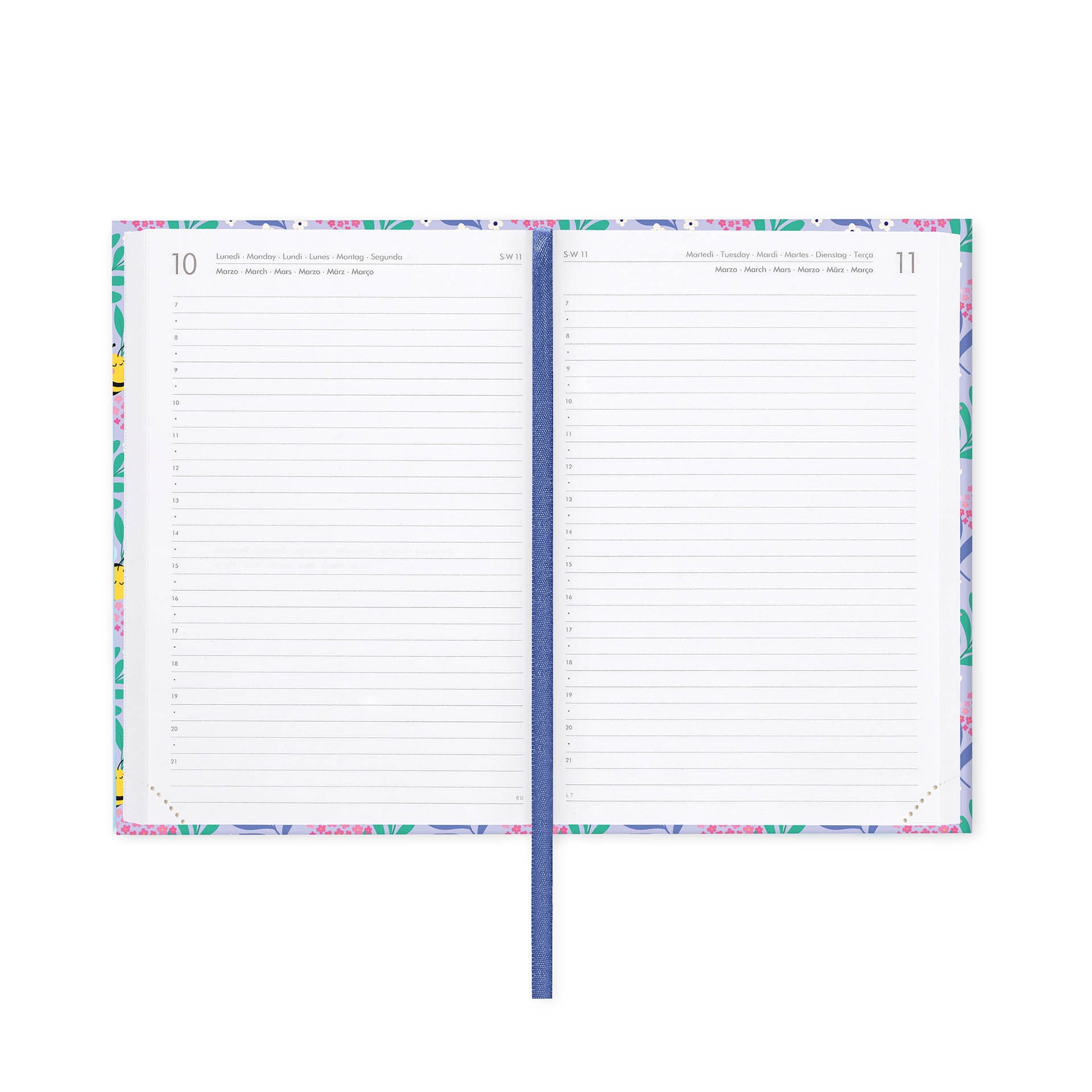 Agenda 1 día página 16 meses 25/26 Legami Bee multilingüe 3