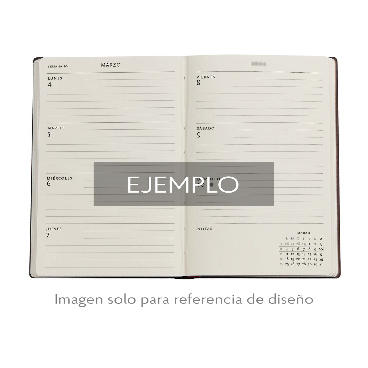 Agenda Flexi de 13 Meses (Sept25-Sept26) Rubedo Mini (95x140x13mm