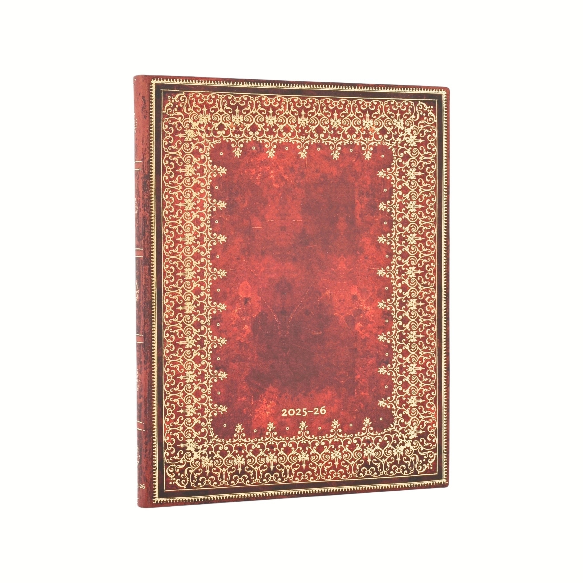 Agenda Flexi de 18 Meses (Jul 25 - Dic 26) Hoja de Oro Ultra (180x230x13mm) Vertical de 224 páginas Paperblanks rojo Rojo-1