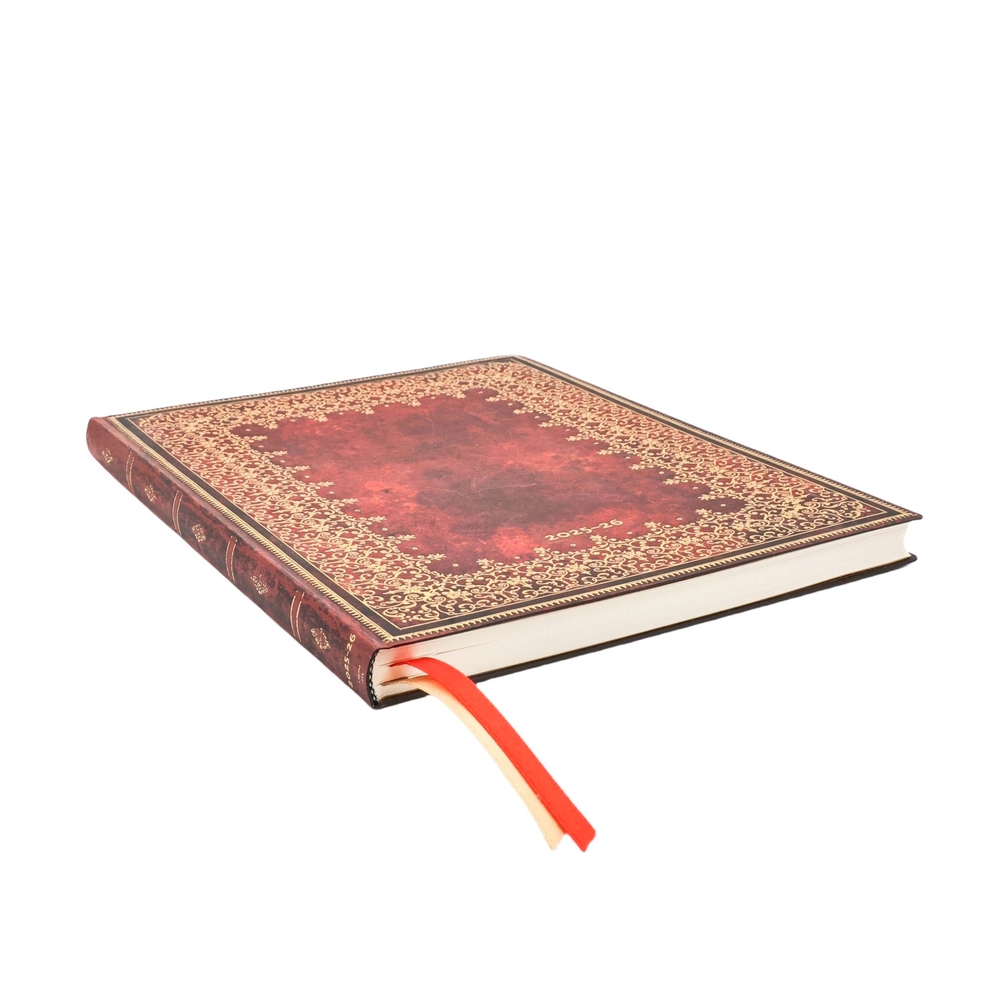 Agenda Flexi de 18 Meses (Jul 25 - Dic 26) Hoja de Oro Ultra (180x230x13mm) Vertical de 224 páginas Paperblanks rojo Rojo-2