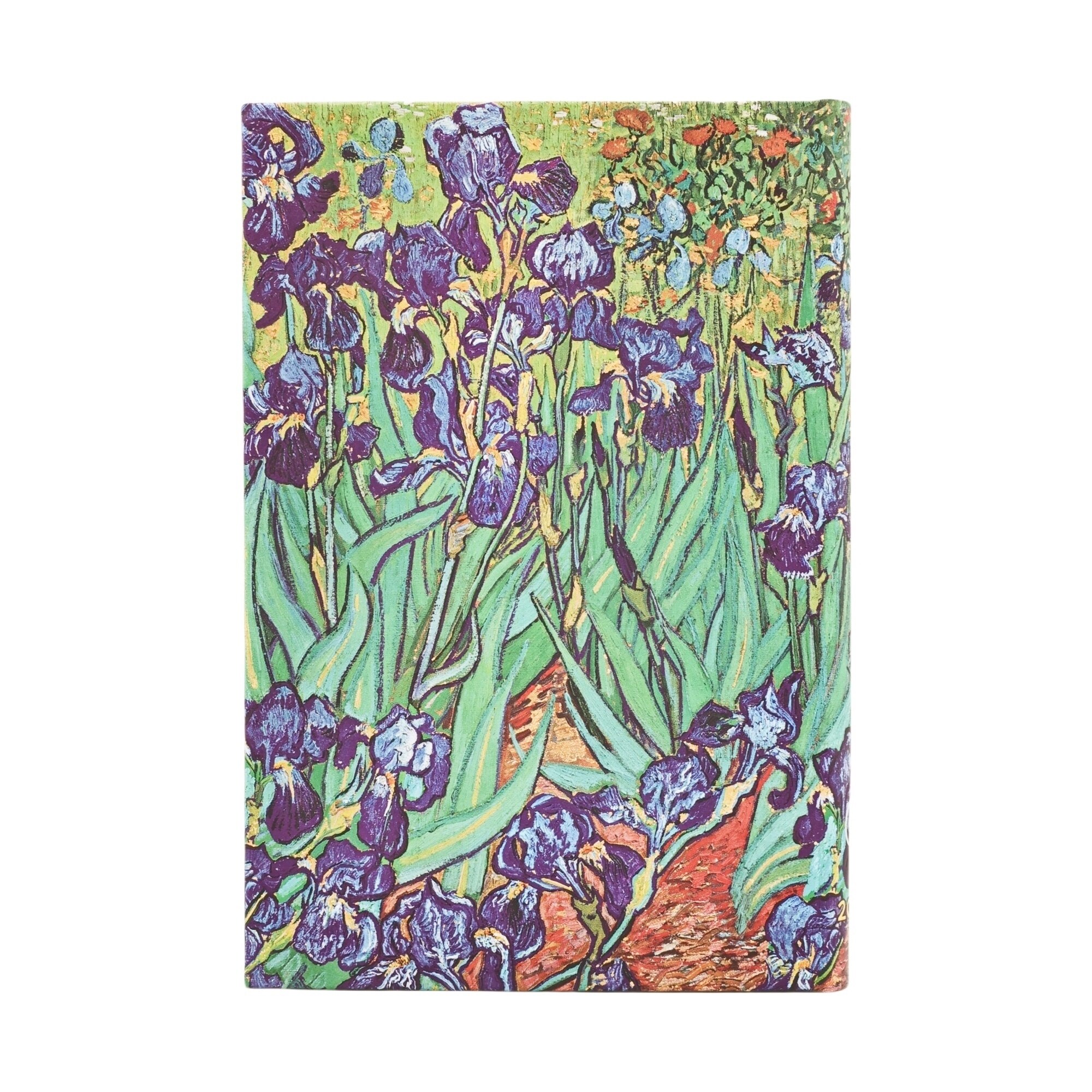 Agenda de 12 Meses (Ene 26 - Dic 26) Lirios de Van Gogh Mini (95x140x18mm) Apaisada de 160 páginas Paperblanks verde Verde-3