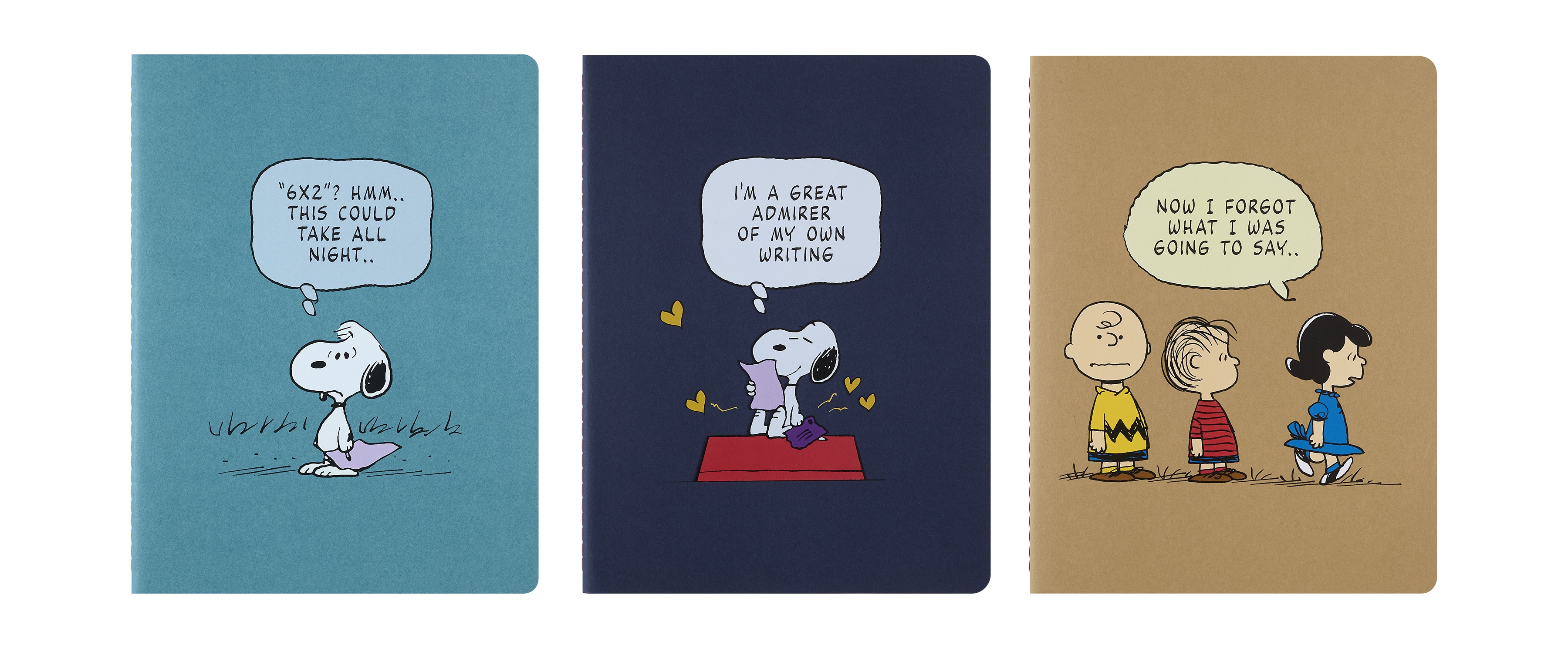 Caderno Pautado Moleskine XL Peanuts - 3 Unidades Multicolor-2