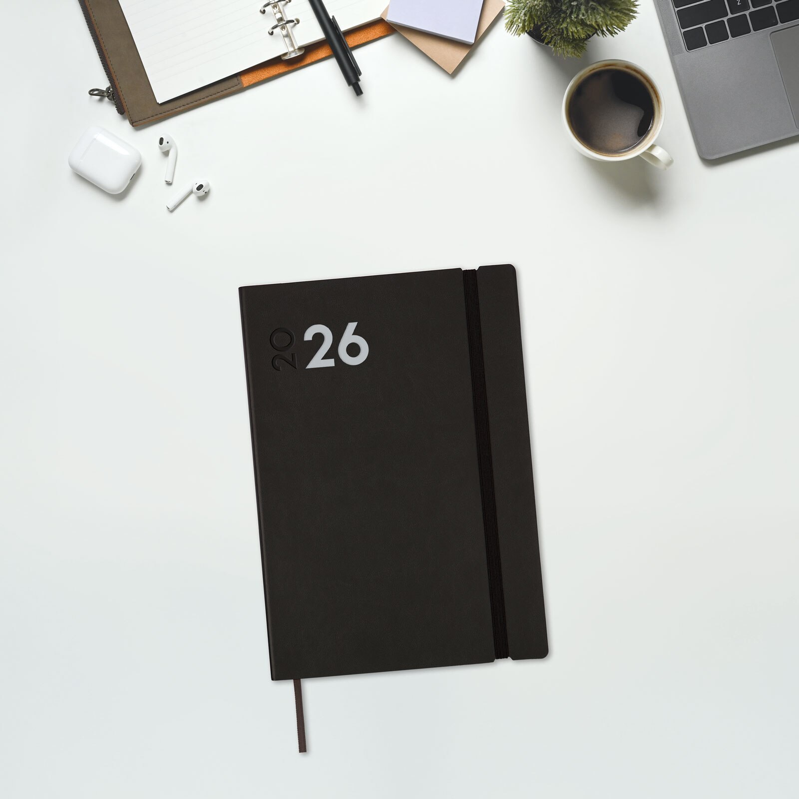 Agenda Ano 2026 Dynamic Mara Y10-140x204 mm Semana Vista Vertical Finocam Internacional Multilingüe - Preto Preto-2