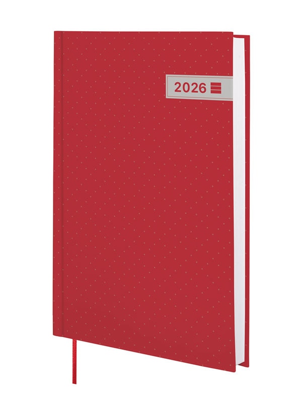 Imagem 0 de Agenda Ano 2026 Dynamic Porto Y10-140x204 mm 1 Día Página Finocam Internacional Multilingüe - Vermelho