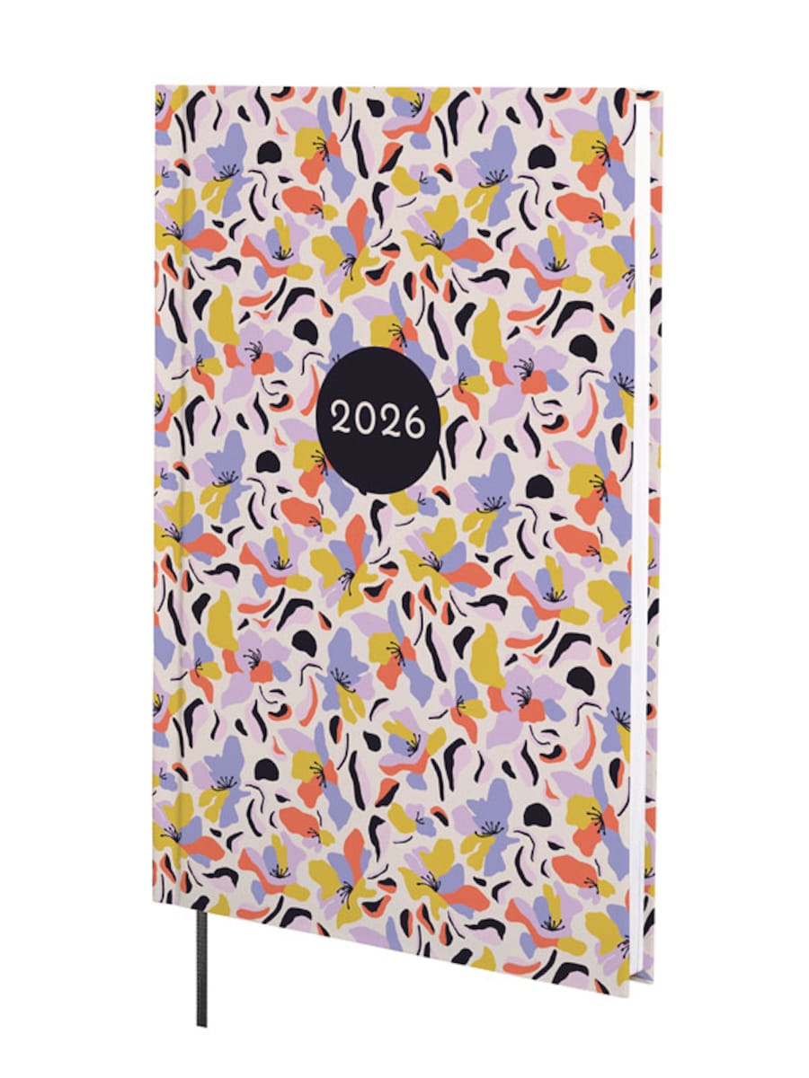 Agenda encuadernada año 2026 Dynamic Porto Design Y10-140x204 mm Semana Vista Vertical Malva Finocam multicolor internacional multilingüe Multicolor-1