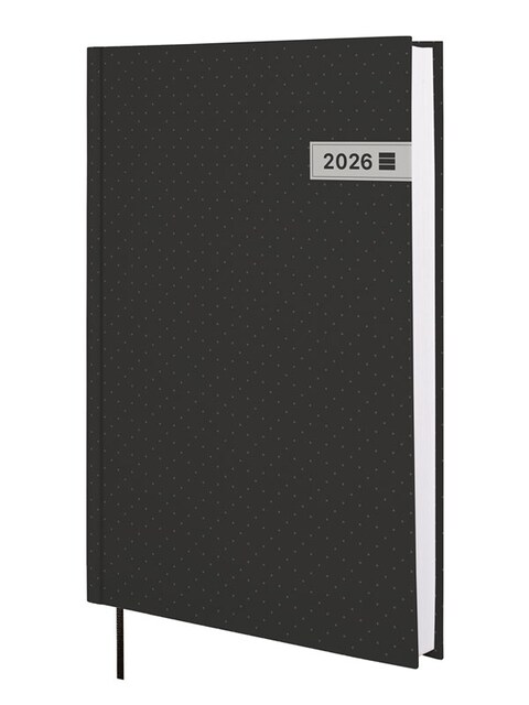 Imagen 0 de Agenda encuadernada año 2026 Dynamic Porto Y11-165x240 mm 1 Día Página Finocam negro castellano multilingüe