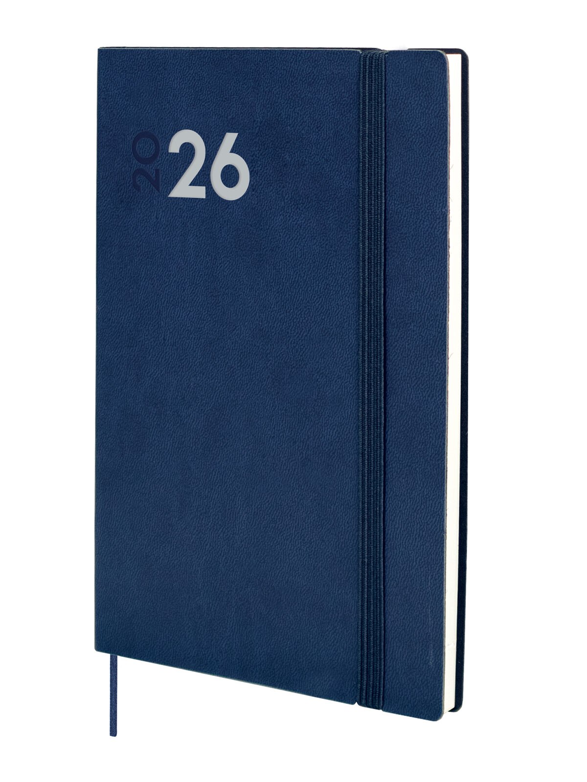 Agenda encuadernada año 2026 Dynamic Mara Y11-165x240 mm Semana Vista Vertical Finocam azul catalán multilingüe Azul-1
