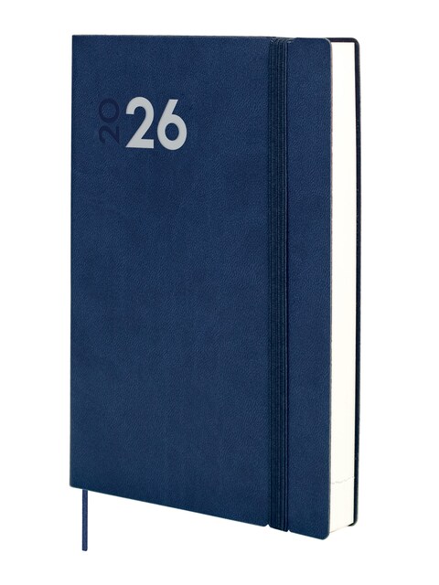 Imagen 0 de Agenda encuadernada año 2026 Dynamic Mara Y11-165x240 mm 1 Día Página Finocam azul catalán multilingüe