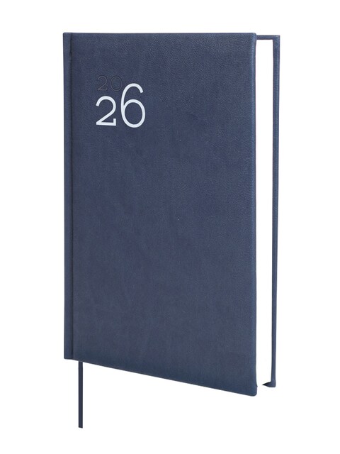 Imagen 0 de Agenda encuadernada año 2026 Dynamic Milano Y10-140x204 mm 1 Día Página Finocam azul catalán multilingüe