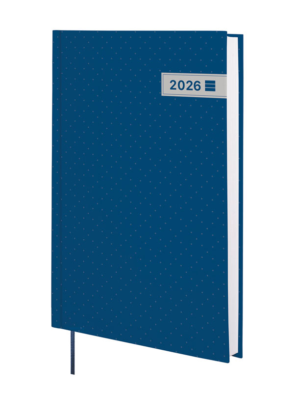 Agenda encuadernada año 2026 Dynamic Porto Y10-140x204 mm 1 Día Página Finocam azul catalán multilingüe 1
