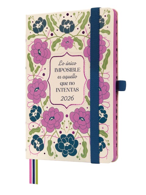 Imagen 0 de Agenda encuadernada año 2026 Mínimal Design M4-118x168 mm Semana Vista Horizontal Imposible Finocam multicolor castellano multilingüe