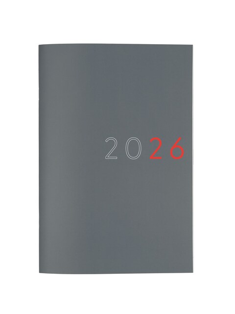 Imagen 0 de Agenda año 2026 Planificador Y11-165x240 mm Mes Vista Finocam gris internacional multilingüe