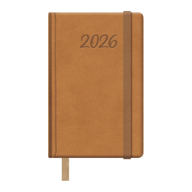 Imagen 0 de Agenda semana vista 8,5 x 13 cm. bolsillo Samba Dohe cámel castellano