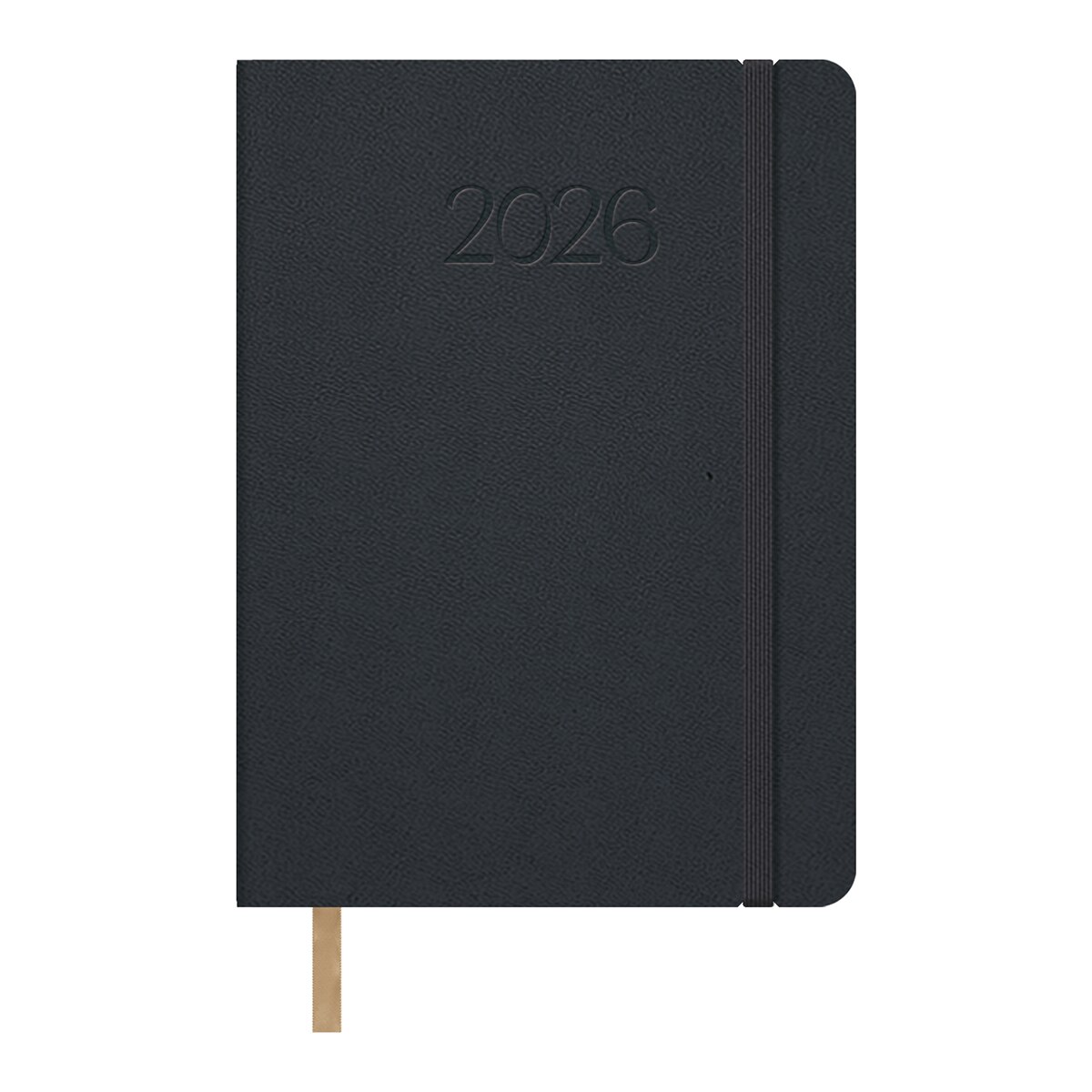 Agenda día página 14 x 20 cm. Manhattan Dohe negro castellano Negro-1
