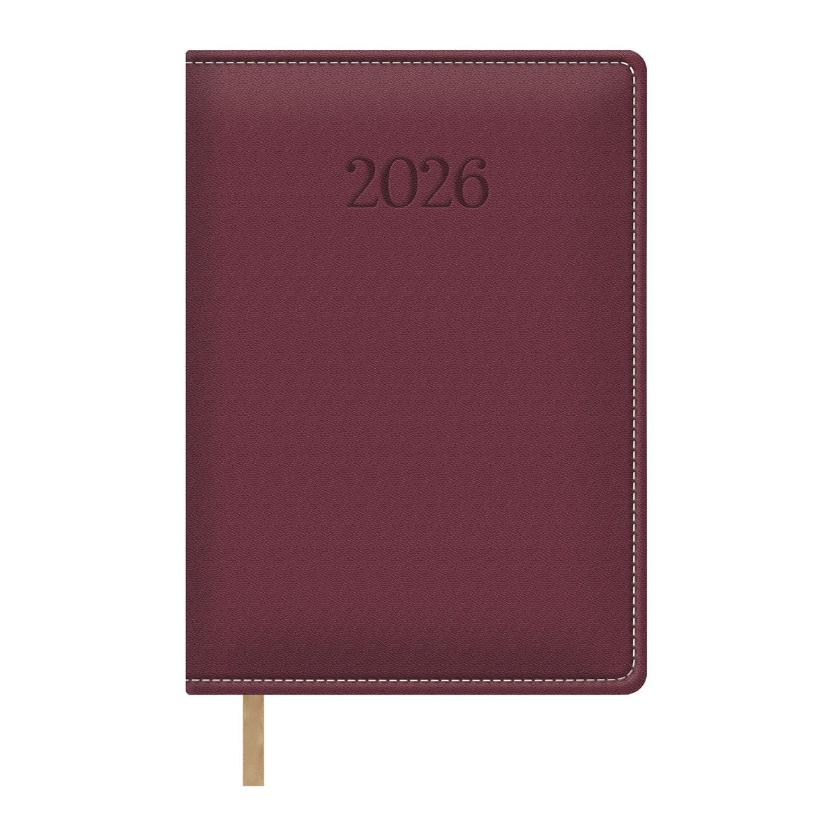 Agenda día página 15 x 21cm Bolonia  burdeos castellano Burdeos-1