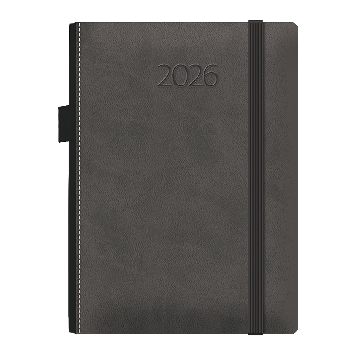 Agenda día página 15 x 21cm Melbourne gris castellano Gris-1