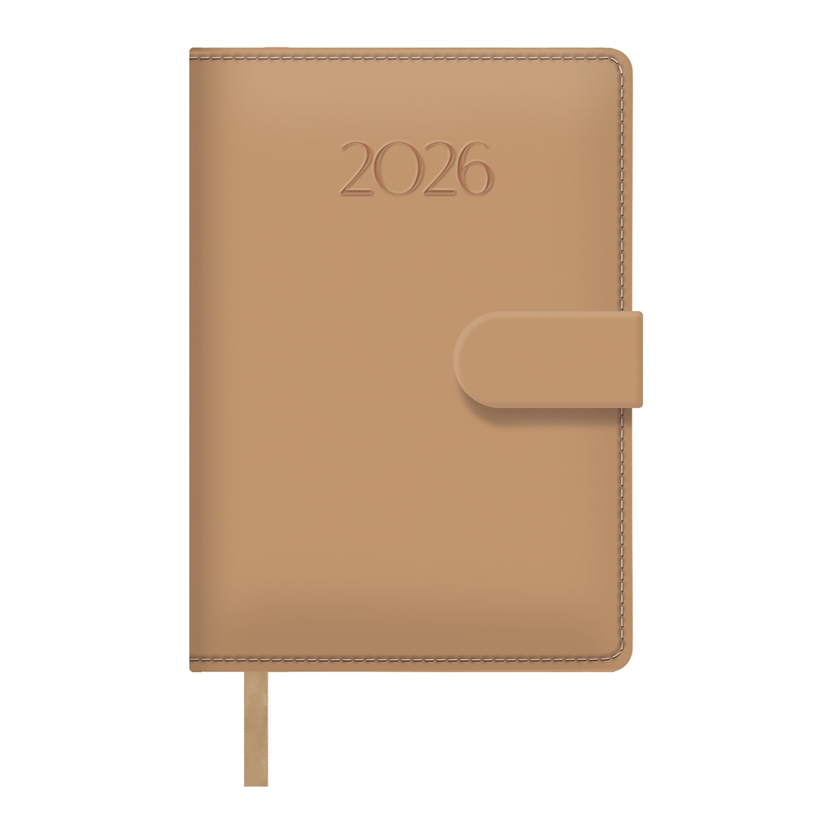 Agenda día página 12,5 x 18cm Pretty beige castellano Beige-1