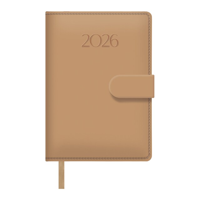 Imagen 0 de Agenda día página 12,5 x 18cm Pretty beige castellano