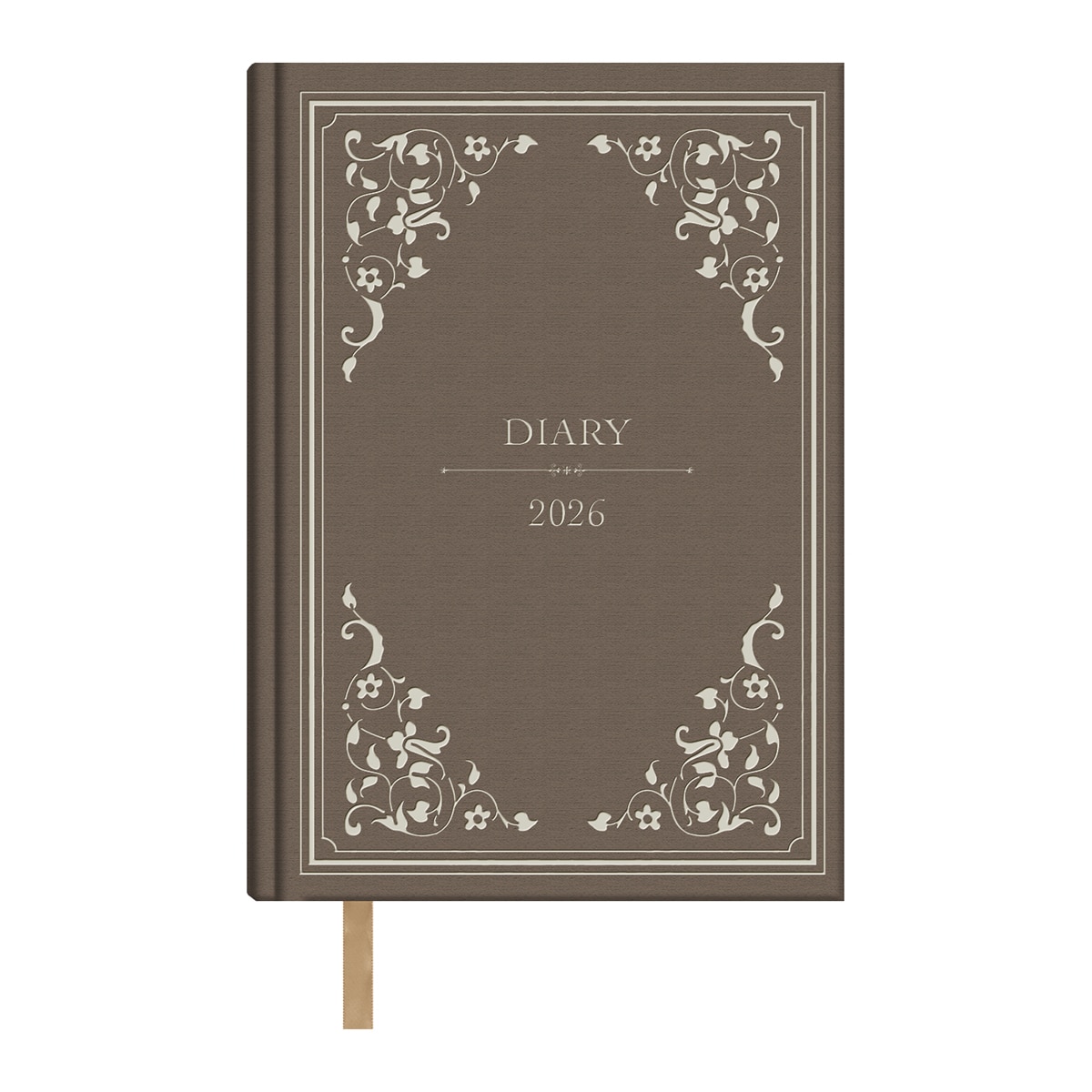 Agenda día página 14 x 20 cm. Victorian marrón castellano Marrón-1