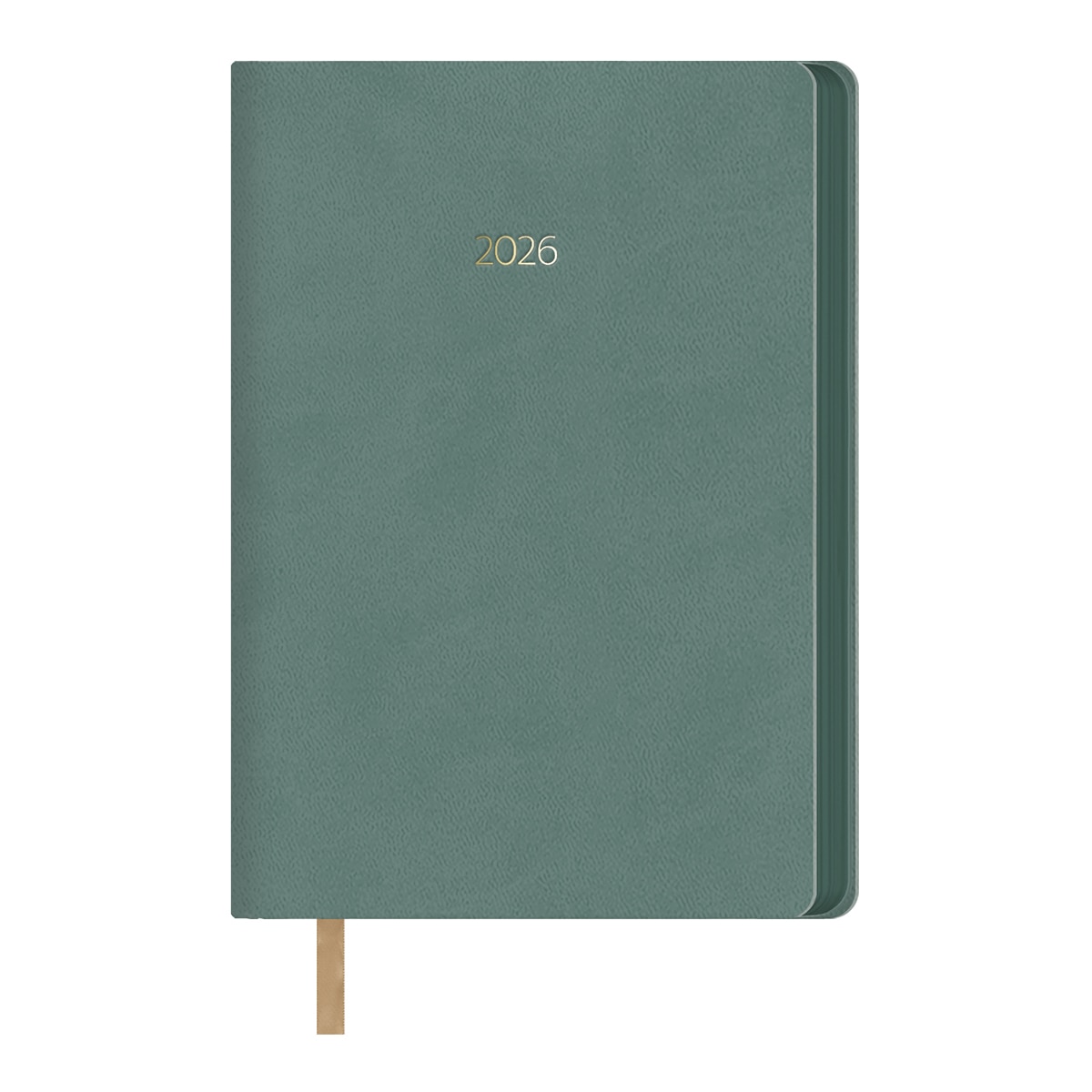 Agenda día página 14 x 20 cm. Hanoi verde castellano Verde-1