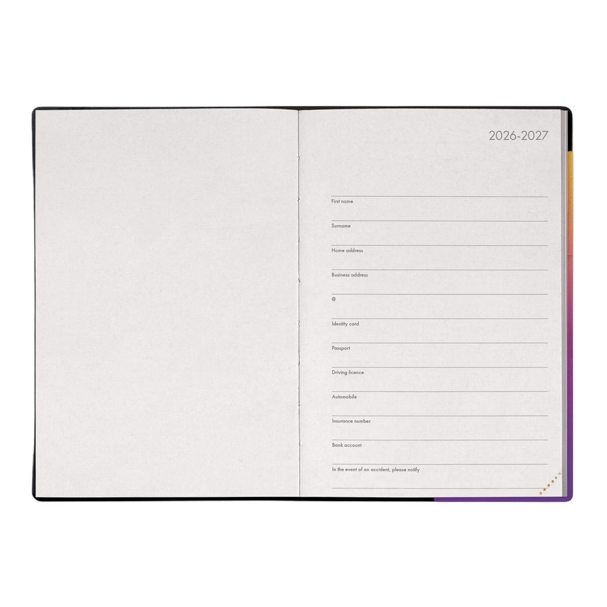 Agenda 1 Dia por Página 16 Meses 26/27 Legami Sunset Vibes Multilingüe Multicolor-2