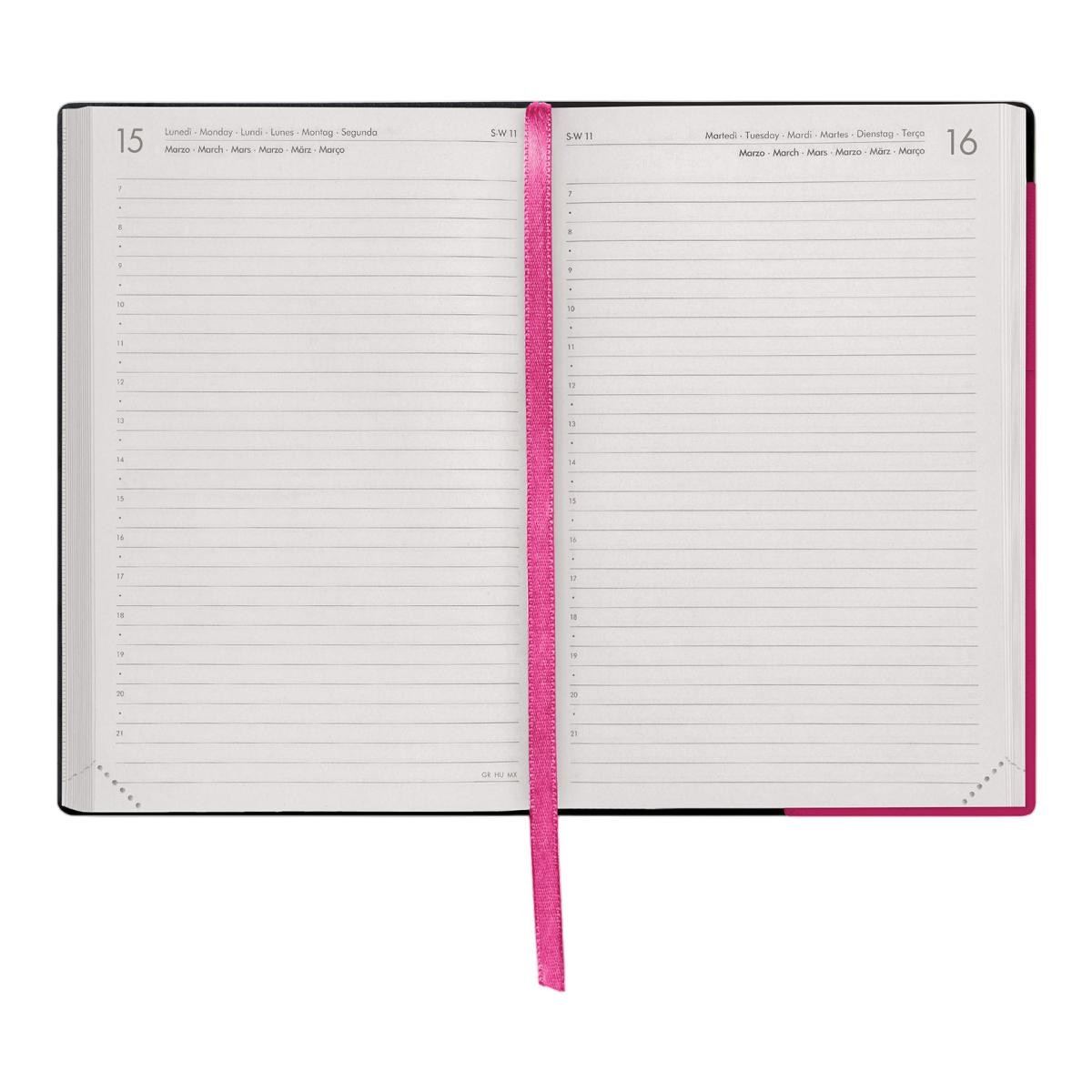 Agenda 1 Dia por Página 16 Meses 26/27 Legami Rasperry Jam Multilingüe Rosa-3