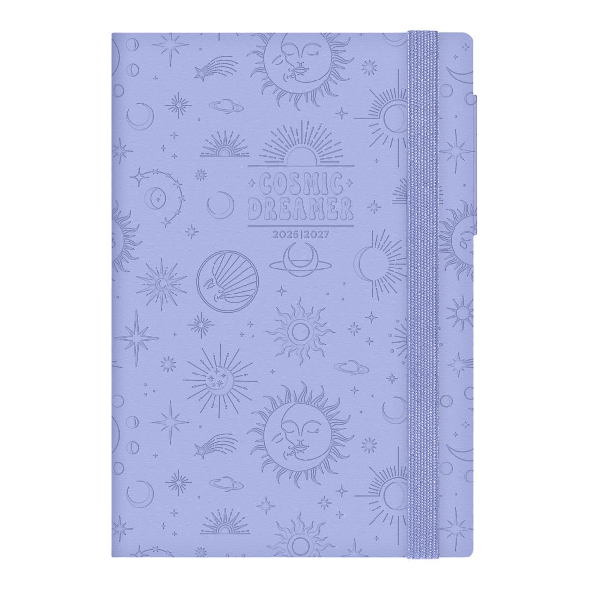 Imagem 0 de Agenda 1 Dia por Página 16 Meses 26/27 Legami Cosmic Lilac Multilingüe