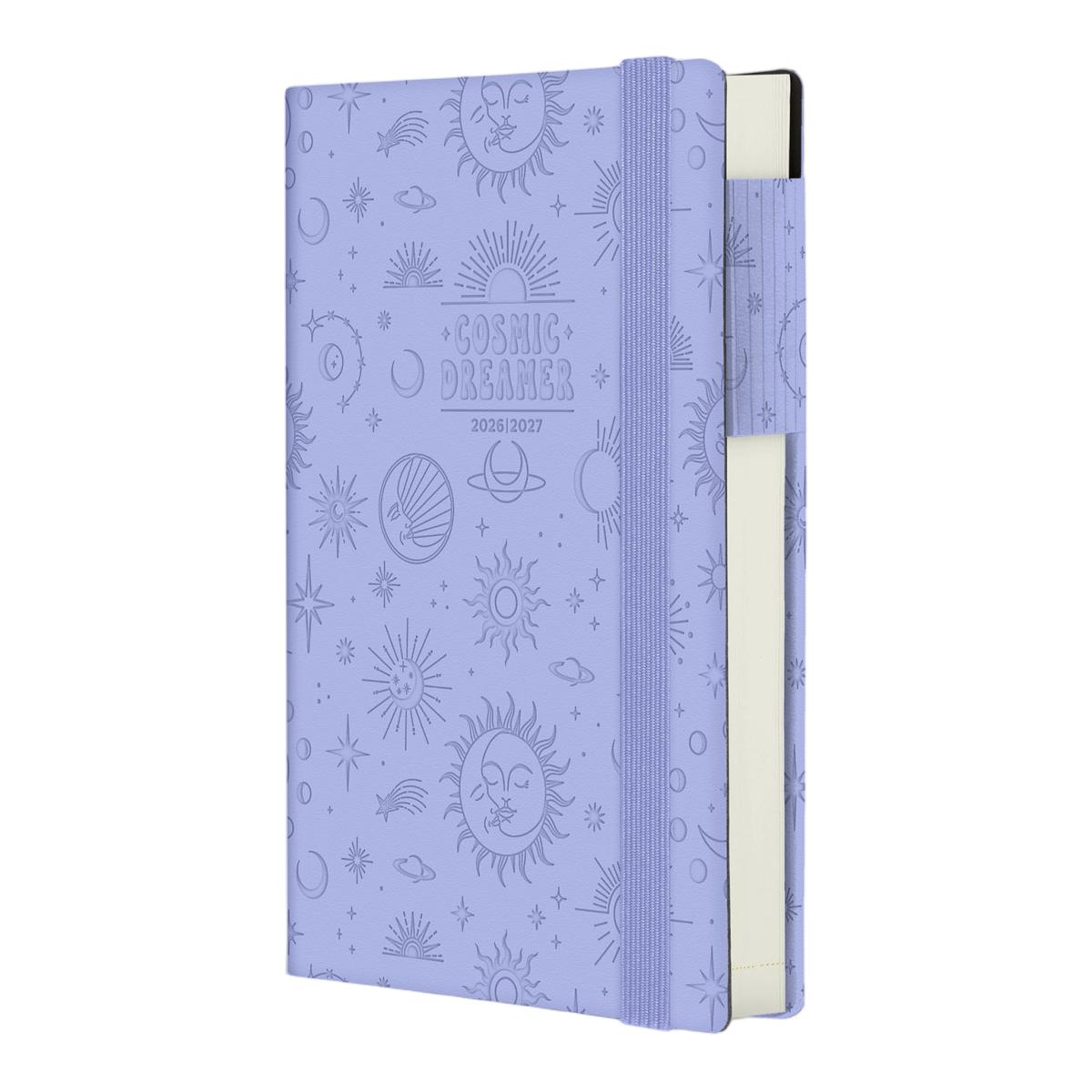 Agenda 1 Dia por Página 16 Meses 26/27 Legami Cosmic Lilac Multilingüe Verde-4