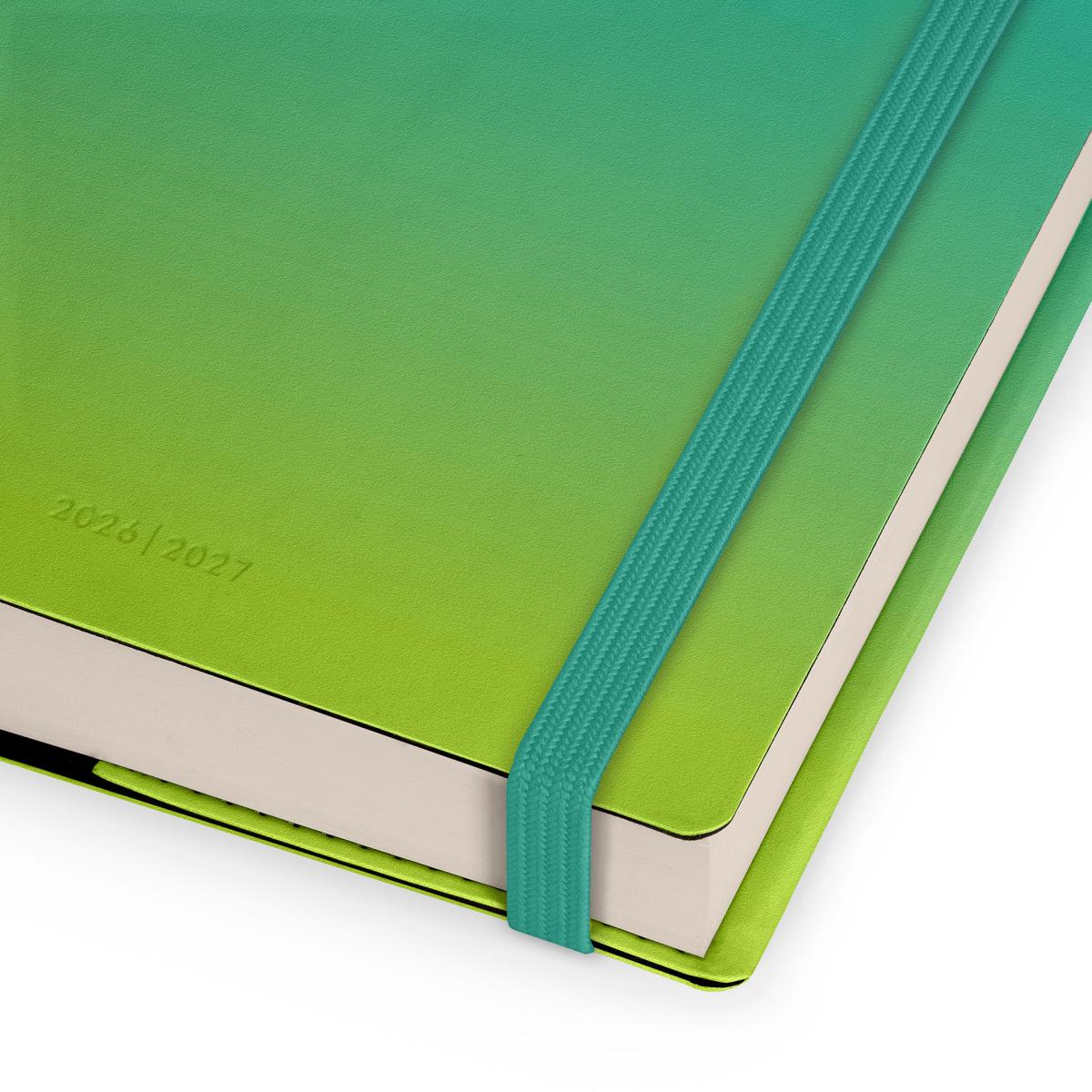 Agenda 1 Dia por Página 16 Meses 26/27 Legami Shades of Green Multilingüe Lilás-8