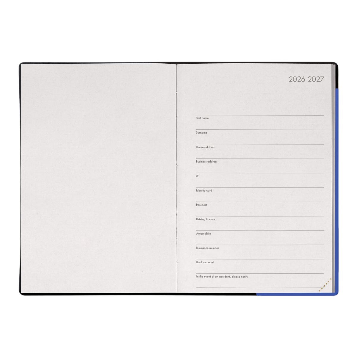 Agenda 1 Dia por Página 16 Meses 26/27 Legami Eclectic Blue Multilingüe 2