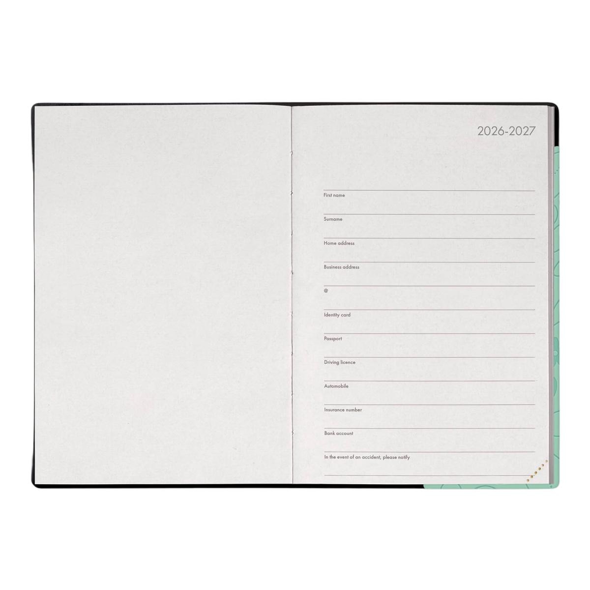 Agenda Semanal Vista 16 Meses 26/27 Medium Legami Botanic Garden 2