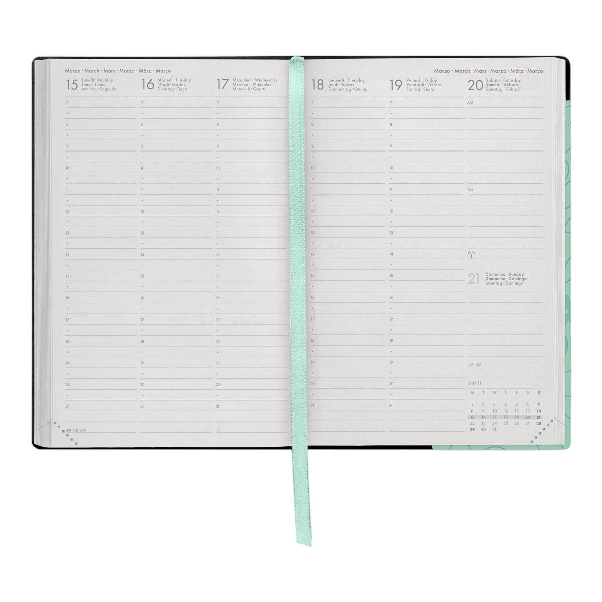 Agenda Semanal Vista 16 Meses 26/27 Medium Legami Botanic Garden 3