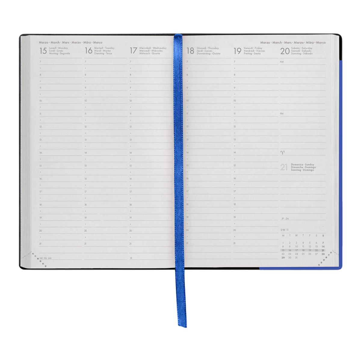 Agenda Semanal Vista 16 Meses 26/27 Medium Legami Electric Blue 3