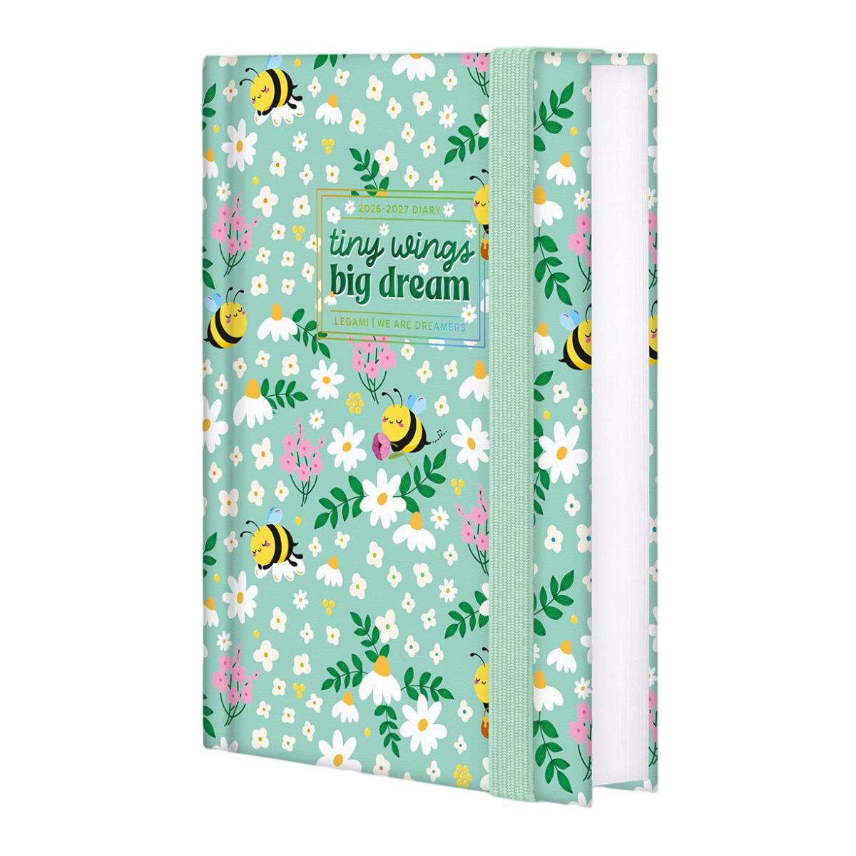 Agenda 1 Dia por Página 16 Meses 26/27 Legami Bee Green Multilingüe 4