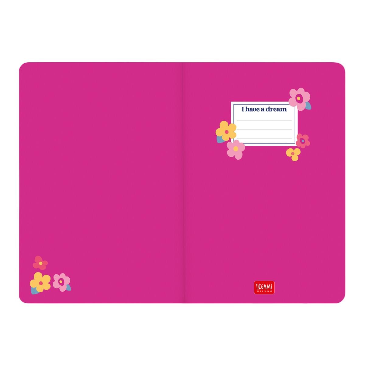 Agenda Semanal Vista 16 Meses 26/27 Legami Flowers Multilingüe 5
