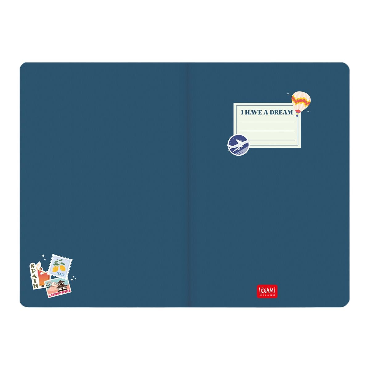 Agenda Semanal Vista 16 Meses 26/27 Legami Travel Stickers Multilingüe 5