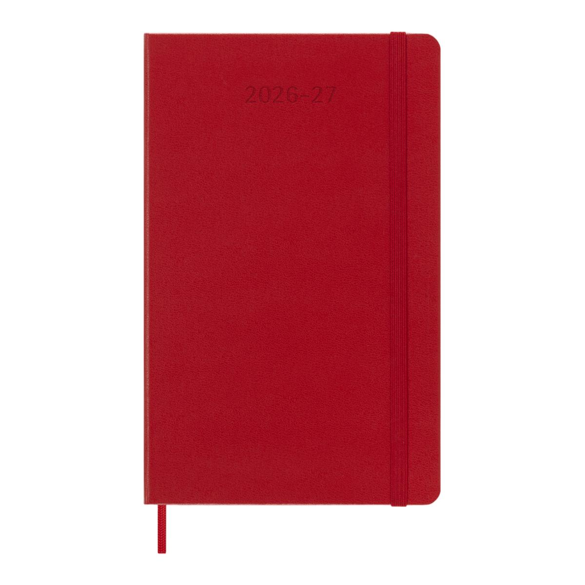 Agenda Semanal 18 Meses 2026-2027 A5 Vermelha Vermelho-2