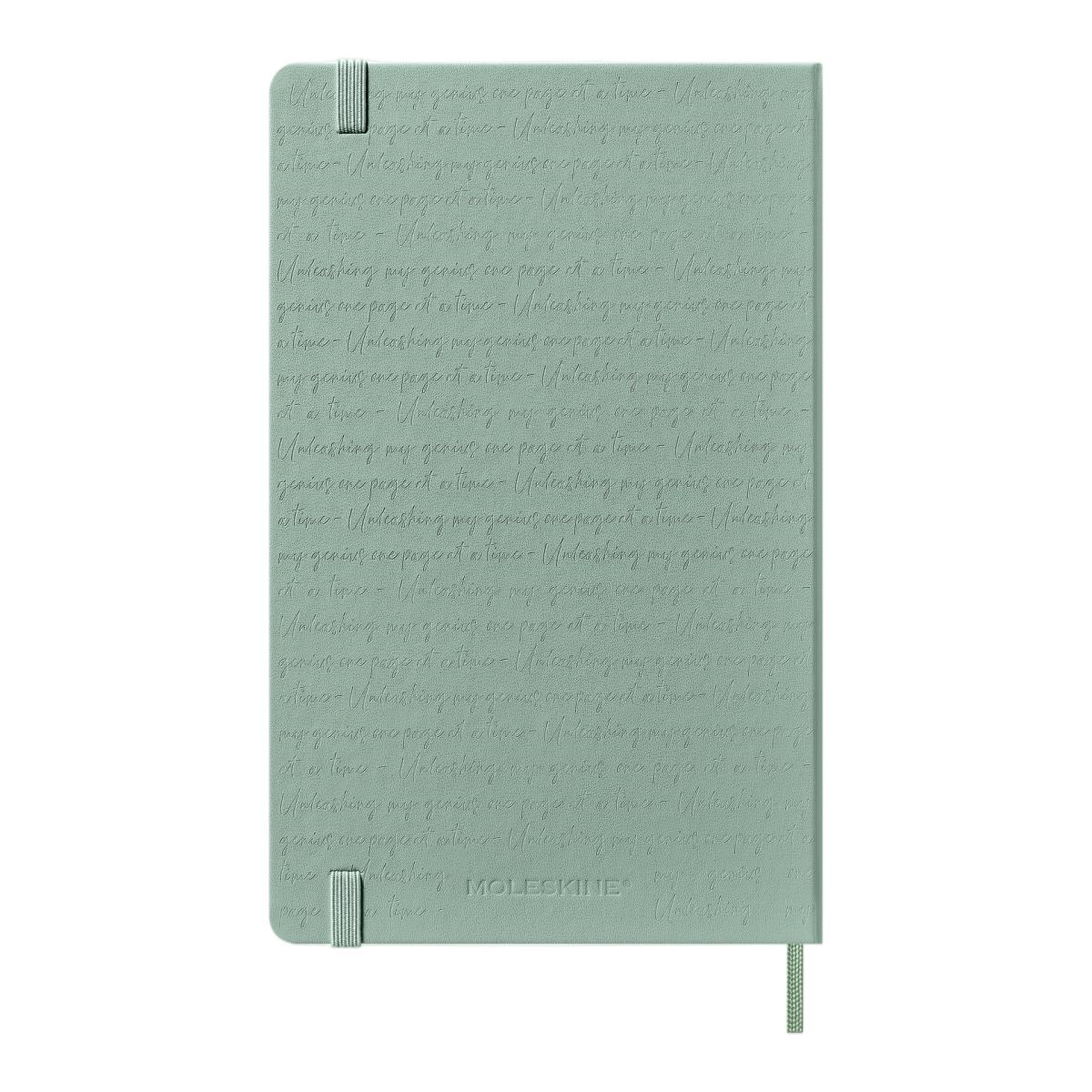 Agenda large 18 meses de julio 2026 a diciembre 2027 semana vista tapa dura Moleskine verde salvia en inglés Verde-7
