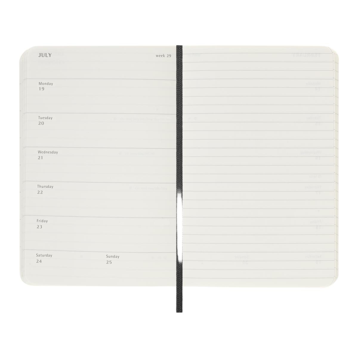 Agenda Semanal 18 Meses 2026-2027 Bolso Soft Preto Preto-4
