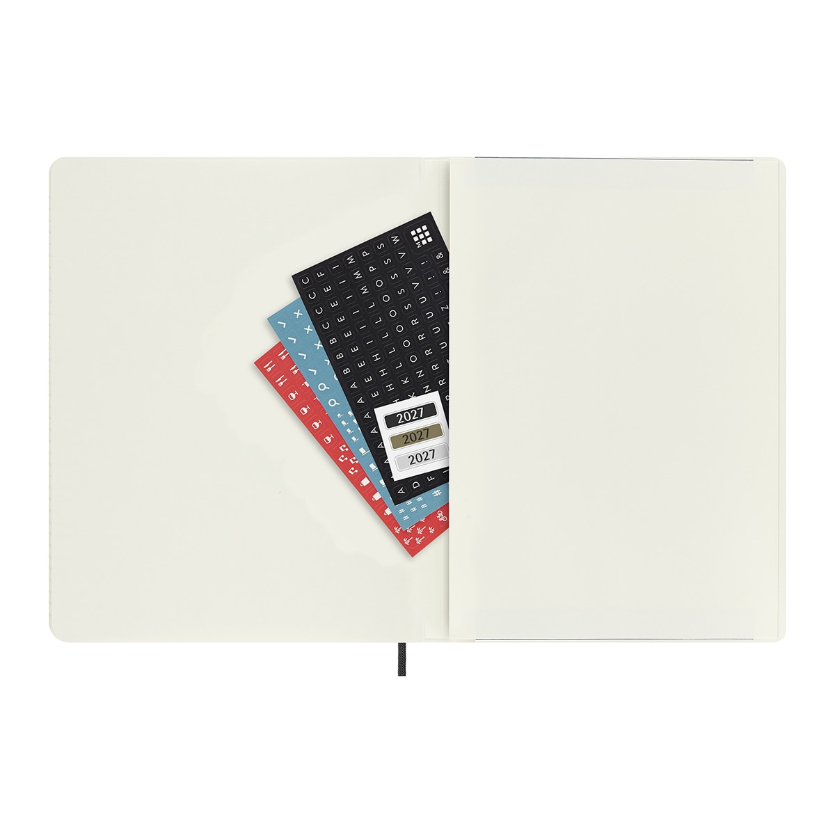 Agenda Semanal 18 Meses 2026-2027  XL Soft Preto Preto-5