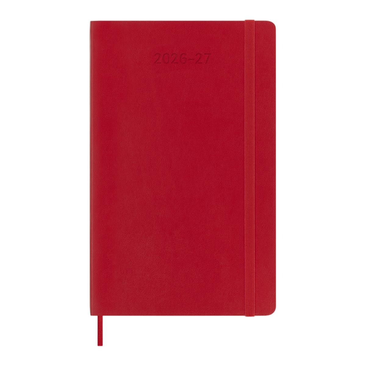 Agenda Semanal 18 Meses 2026-2027 A5 Soft Vermelha Vermelho-2