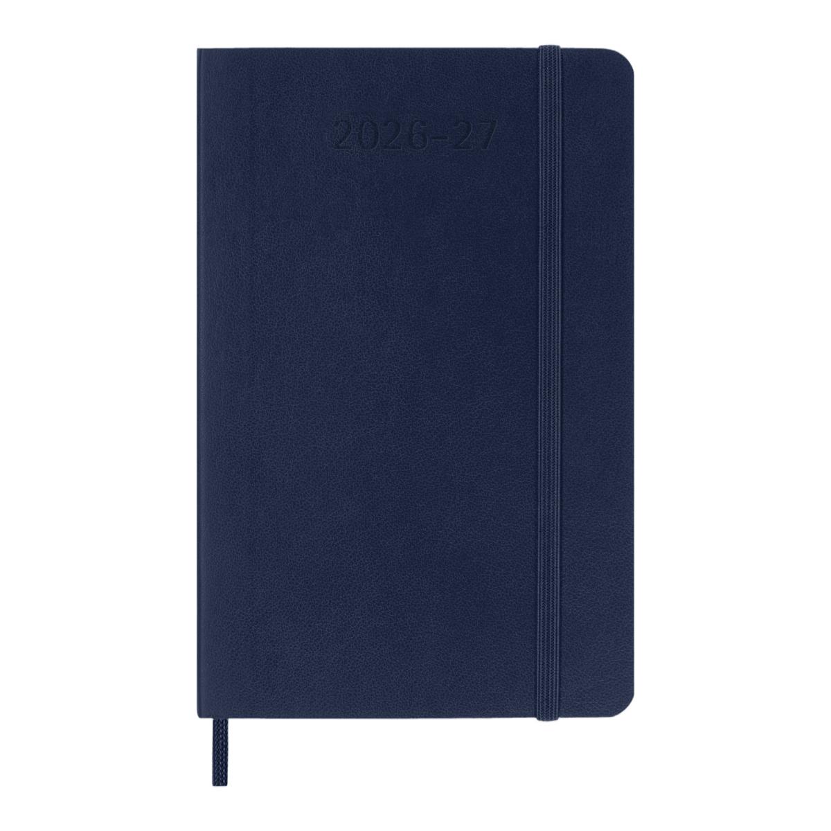 Imagen 2 de Agenda pocket 18 meses de julio 2026 a diciembre 2027 semana vista tapa blanda Moleskine azul zafiro en inglés Azul