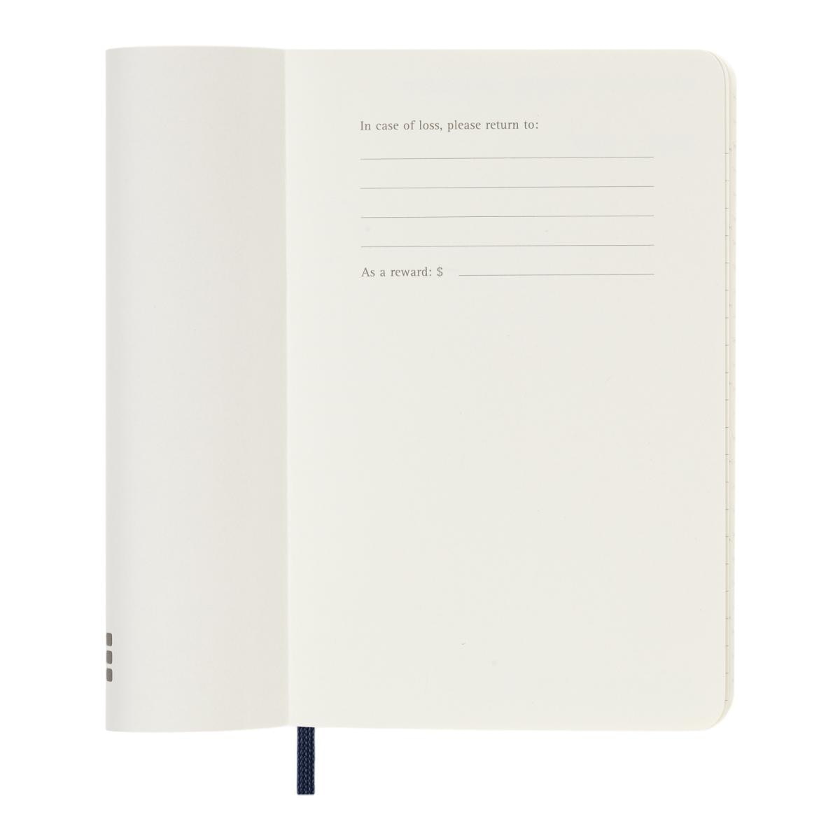 Imagen 3 de Agenda pocket 18 meses de julio 2026 a diciembre 2027 semana vista tapa blanda Moleskine azul zafiro en inglés Azul