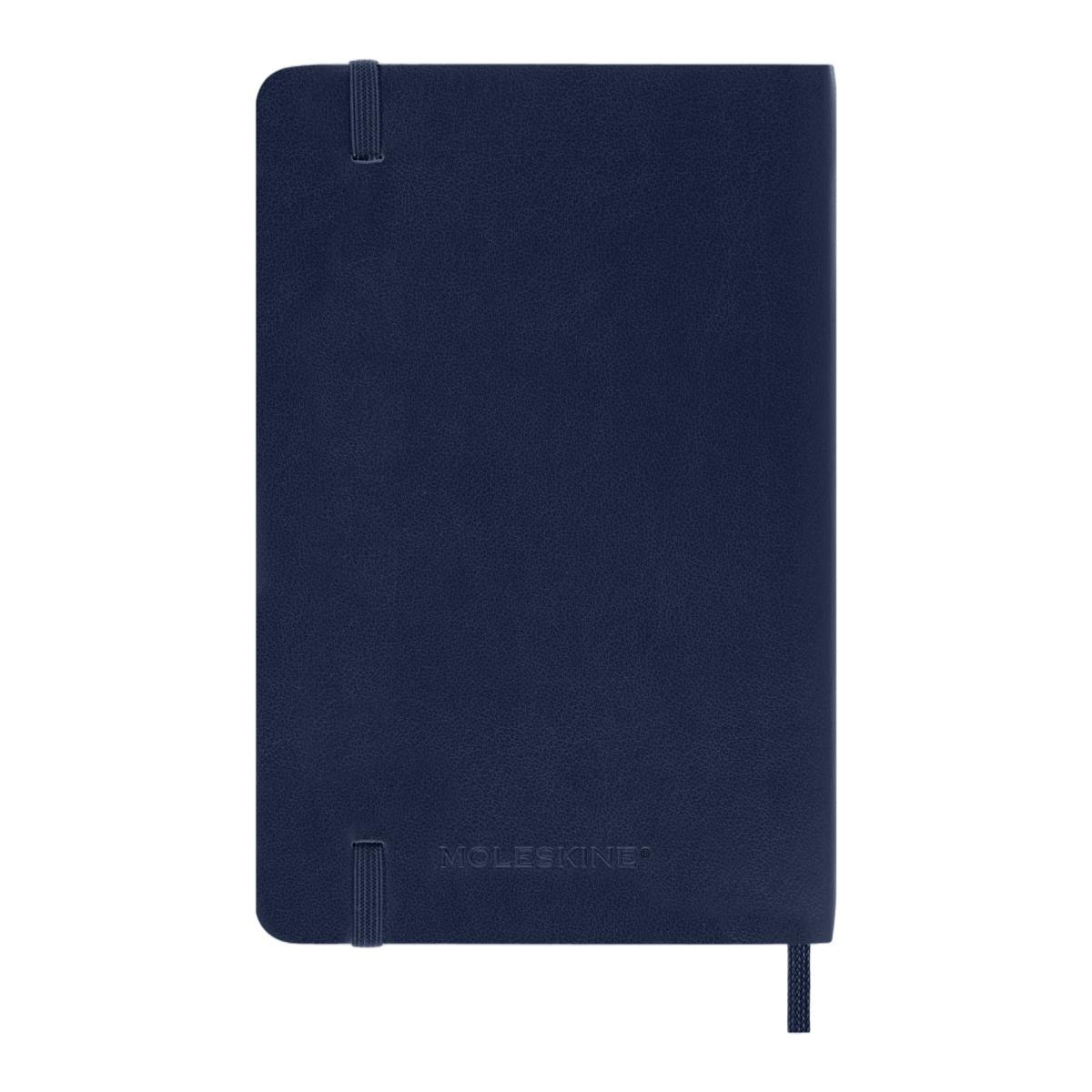 Imagen 7 de Agenda pocket 18 meses de julio 2026 a diciembre 2027 semana vista tapa blanda Moleskine azul zafiro en inglés Azul