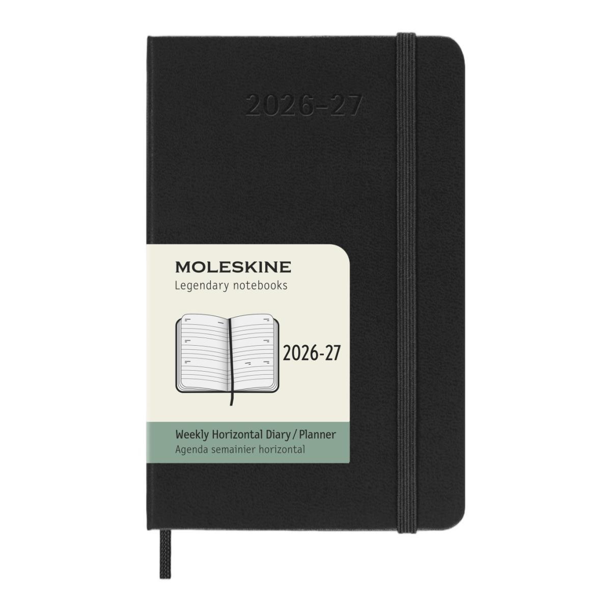 Imagem 0 de Agenda Semanal 18 Meses 2026-2027 Horizontal Bolso Preto